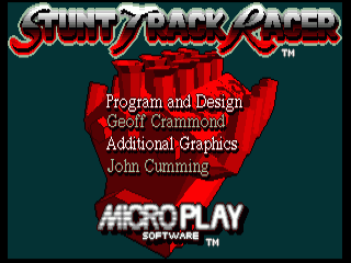 Stunt Car Racer title screen for Amiga